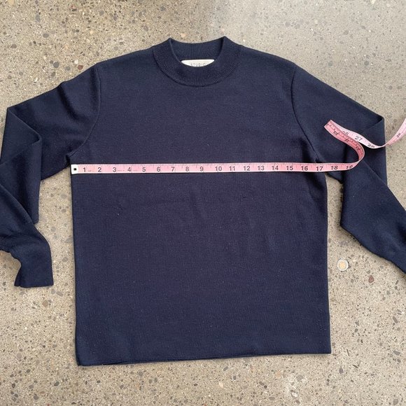 Studio Nicholson Navy Relaxed Sweater - Picture 4 of 8